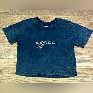 Aggies (Texas A&M) Women's Black Crop Top